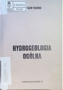 Hydrogeologia ogólna
