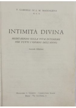 Intimita Divina