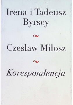 Czesław Miłosz korespondencja