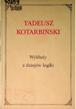 Wykłady z dziejów logiki