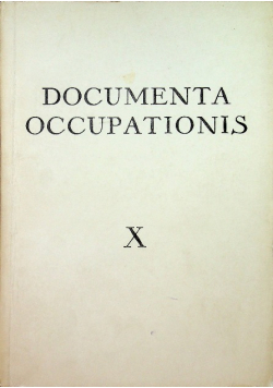 Documenta Occupationis X