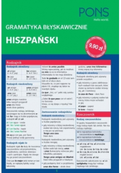 Gramatyka błyskawicznie hiszpański