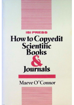 How to copyedit scientific books & journals