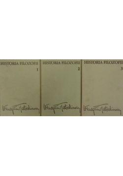 Historia filozofii Tom I do III