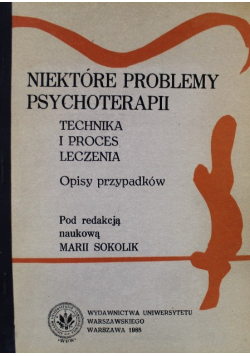 Niektóre problemy psychoterapii