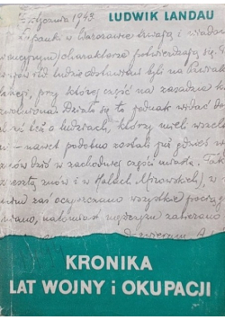 Kronika lat wojny i okupacji Tom 3