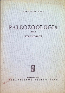 Paleozoologia Tom II Strunowce