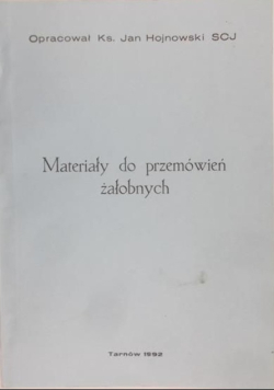 Materiały do przemówień żałobnych