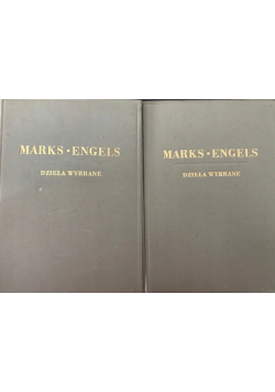 Marks Engels Dzieła wybrane Tom 1 i 2 1949 r.