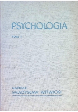 Psychologia Tom I