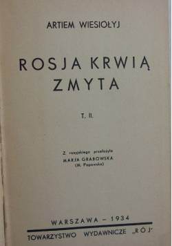 Rosja krwią zmyta, 1934 r.