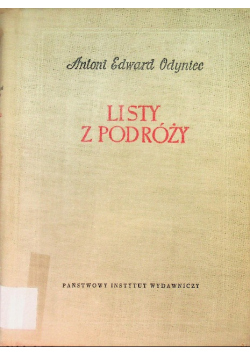 Odyniec Listy z podróży Tom II