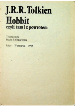 Hobbit czyli tam i z powrotem