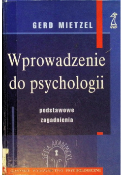 Wprowadzenie do psychologii