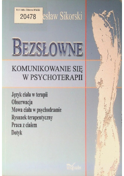 Bezsłowne komunikowanie się w psychoterapii