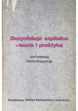 Dezynfekcja szpitalna teoria i praktyka