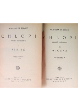 Chłopi Tom I i III, 1931 r.