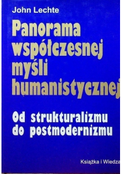 Panorama współczesnej myśli humanistycznej