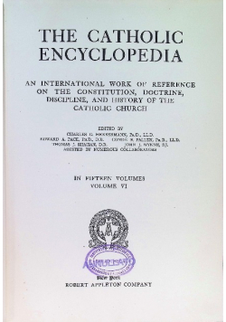 The Catholic Encyclopedia Tom 8 1910 r.