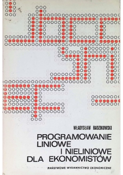 Programowanie liniowe i nieliniowe dla ekonimistów