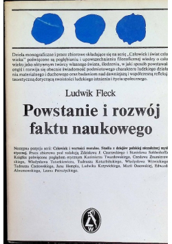 Powstanie i rozwój faktu naukowego