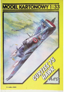 Model kartonowy Curtiss 75 Hawk