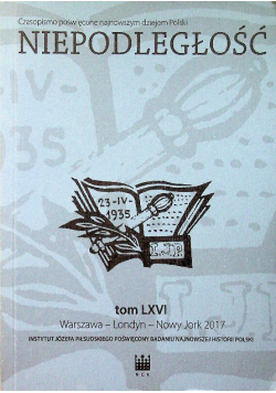 Niepodległość Tom LXVI