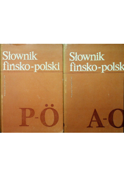 Słownik fińsko polski Tom 1 i 2