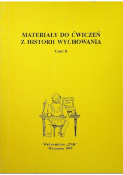 Materiały do ćwiczeń z historii wychowania Część 1