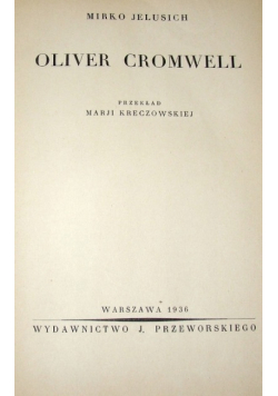 Oliver Cromwell, 1936 r.