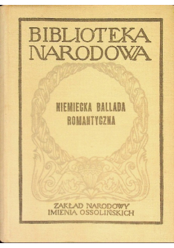 Niemiecka ballada romantyczna