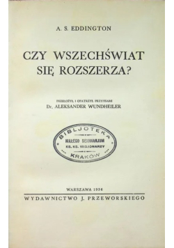 Czy wszechświat się rozszerza? 1936 r.