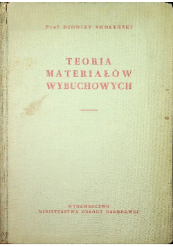 Teoria materiałów wybuchowych