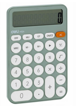 Kalkulator M124 12-pozycyjny zielony DELI
