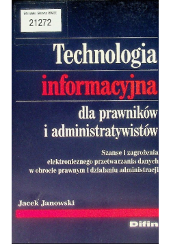 Technologia informacyjna dla prawników i administratywistów
