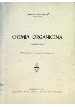 Chemia organiczna 1946 r.
