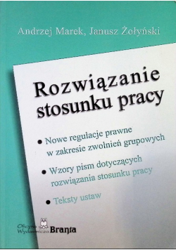 Rozwiązanie stosunku pracy