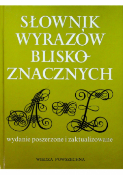 Słownik wyrazów bliskoznacznych