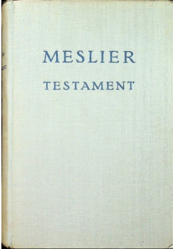 Meslier Testament
