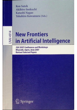 New Frontiers in Artificial Intelligence