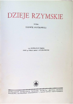 Wielka Historja Powszechna. Dzieje Rzymskie Tom III 1934 r.