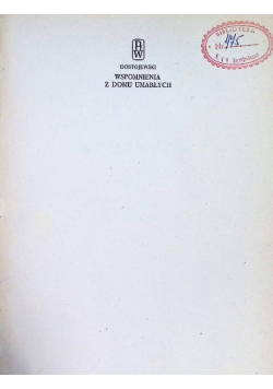 Wspomnienia z domu umarłych