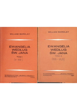 Ewangelia według Św Jana Tom I i II