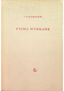 Plechanow Pisma wybrane