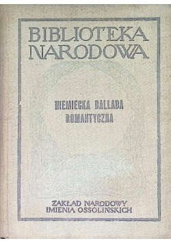 Niemiecka ballada romantyczna