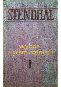 Stendhal. Wybór pism różnych