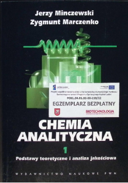 Chemia analityczna Tom 1
