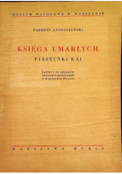 Księga umarłych piastunki Kai