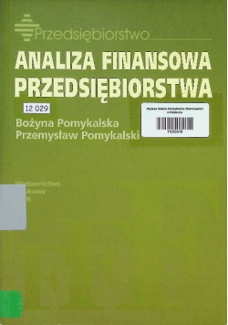 Analiza finansowa przedsiębiorstwa