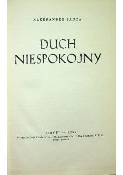 Duch niespokojny